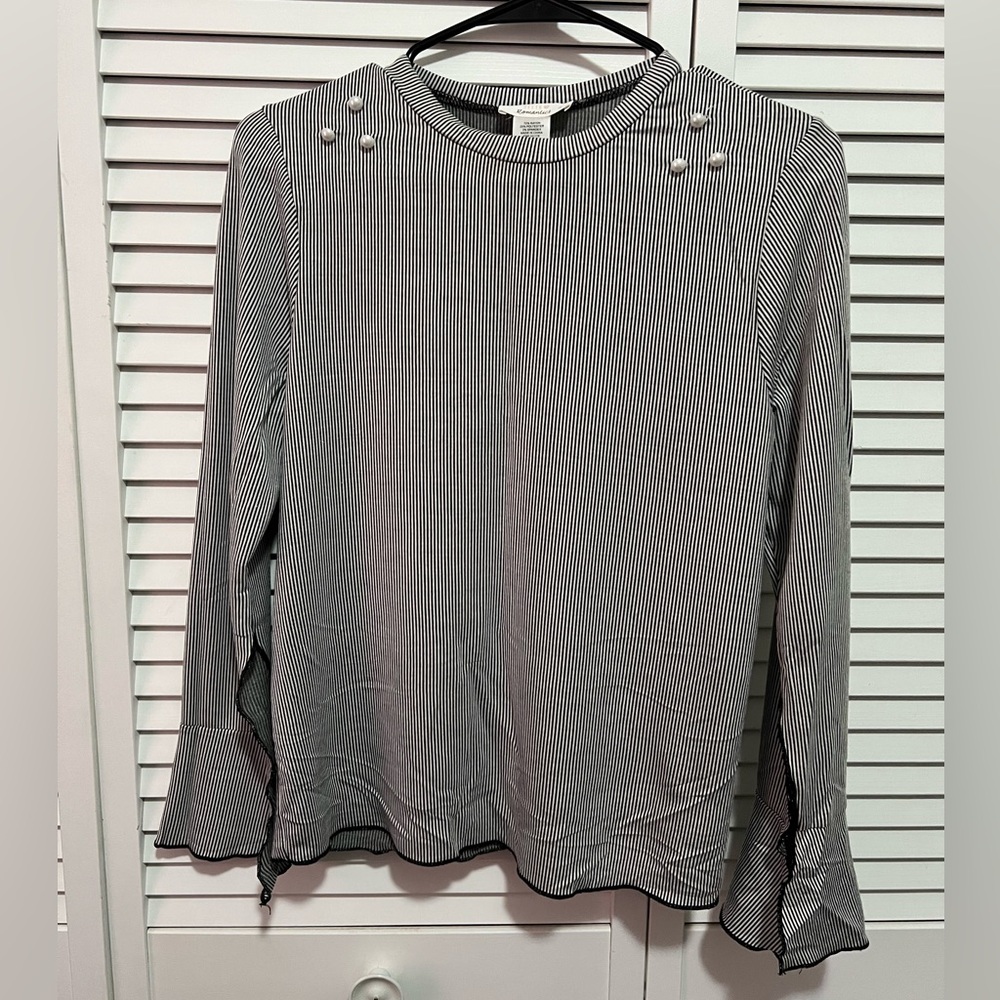 URBAN Romantics Monochrome Striped Blouse